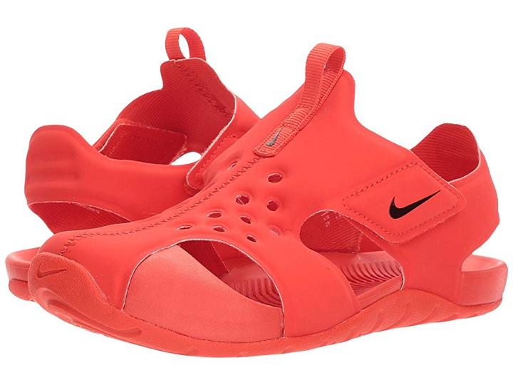 Nike Kids Sunray Protect 2 (little Kid) (habanero Red/black/habaner Red) Boys Shoes