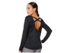 Nike Dry Long Sleeve Elastika Top (black/black) Women's Workout