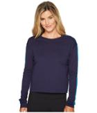 Under Armour Favorite Mesh Long Sleeve Graphic (midnight Navy/bayou Blue/bayou Blue) Women's Clothing