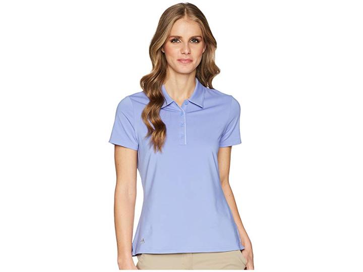 Adidas Golf Ultimate Short Sleeve Polo (chalk Purple) Women's Short Sleeve Knit