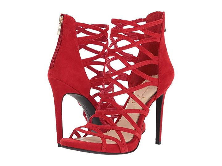 Jessica Simpson Razella (red Muse Lux Kid Suede) High Heels