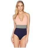 Tavik Chase One-piece Color Blocked (desert Clay) Women's Swimsuits One Piece