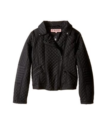 Urban Republic Kids Moto Thinfill Quilted Jacket (little Kids/big Kids) (black) Girl's Coat