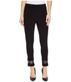 Tribal Travel Pack And Go Jersey Mesh Detail Straight 25 Capris (black) Women's Casual Pants