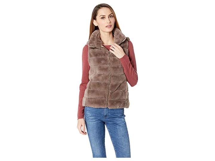 Dylan By True Grit Fur Love Vest (driftwood) Women's Vest