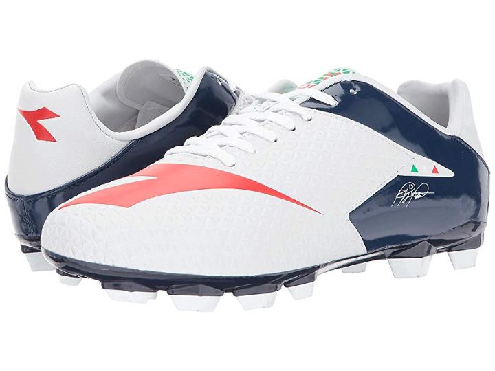 Diadora Mw-tech Rb R Lpu (white/b.night/f.red) Men's Soccer Shoes