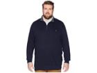 Polo Ralph Lauren Big Tall Luxury Jersey 1/2 Zip (aviator Navy) Men's Clothing