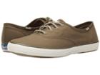 Keds Champion Seasonal Solid (olive) Women's Lace Up Casual Shoes