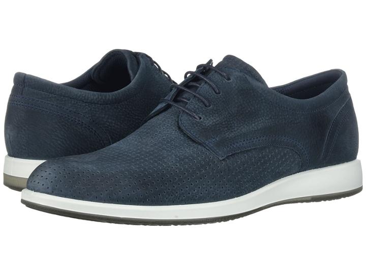 Ecco Jared Modern Tie (navy) Men's  Shoes