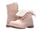 Timberland Authentics Teddy Fleece Fold-down (light Pink Nubuck) Women's Lace-up Boots