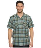 Pendleton Short Sleeve Board Shirt (green/oxford/grey Beach Boy Plaid) Men's Clothing