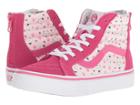 Vans Kids Sk8-hi Zip (little Kid/big Kid) ((ditsy Kitty) Heavenly Pink/magenta) Girls Shoes