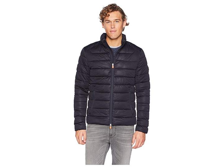 Save The Duck Short Solid Stretch Coat (blue/black) Men's Coat