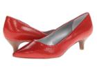 Trotters Paulina (red Snake Embossed Leather) Women's 1-2 Inch Heel Shoes