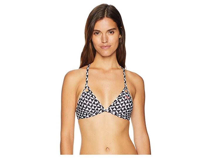 Speedo Turnz Printed Top (black/grey) Women's Swimwear