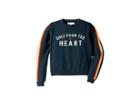 Spiritual Gangster Kids From Heart Classic Sweater (little Kids/big Kids) (spruce) Girl's Sweater