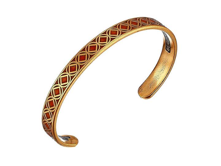 Alex And Ani Seaside Color Infusion Cuff Bracelet (summer Sunset/rafaelian Gold) Bracelet