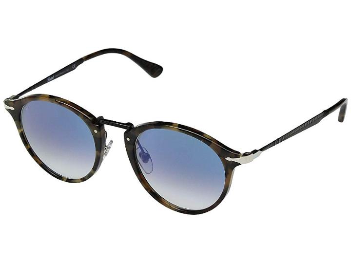 Persol 0po3166s (gunmetal/clear Gradient Blue) Fashion Sunglasses