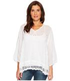 Johnny Was Charming Tunic (white) Women's Blouse