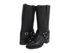 Frye Belted Harness 12r (black Leather) Cowboy Boots
