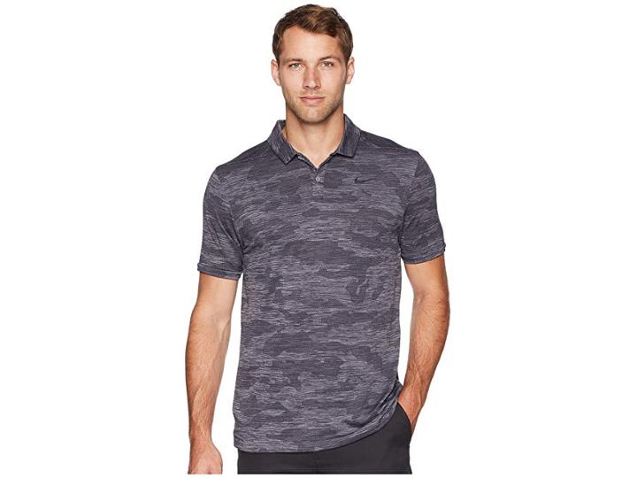 Nike Golf Zonal Cooling Polo Camo (gunsmoke/black/black) Men's Clothing
