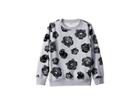 Kenzo Kids All Over Printed Sweater (big Kids) (marl Grey) Boy's Sweater