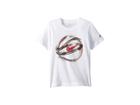 Nike Kids Brush Basketball Cotton Short Sleeve Tee (little Kids) (white) Boy's T Shirt