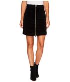 Jag Jeans Mccamey Zip Front Skirt In Refined Corduroy (black) Women's Skirt