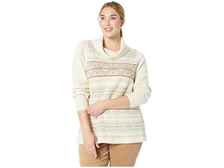 Aventura Clothing Plus Size Keelan Sweater (heathered Silver Lining) Women's Sweater