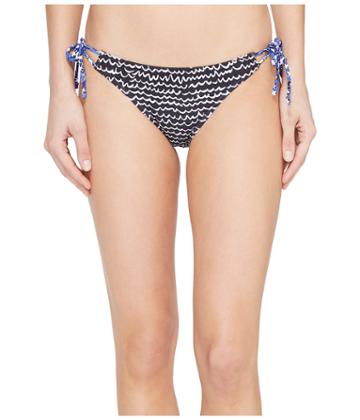 Echo Design Fleur De La Mer String Bikini Bottom (black) Women's Swimwear