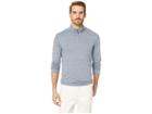 Vintage 1946 Space Dyed Stripe 1/4 Zip (light Blue) Men's Clothing