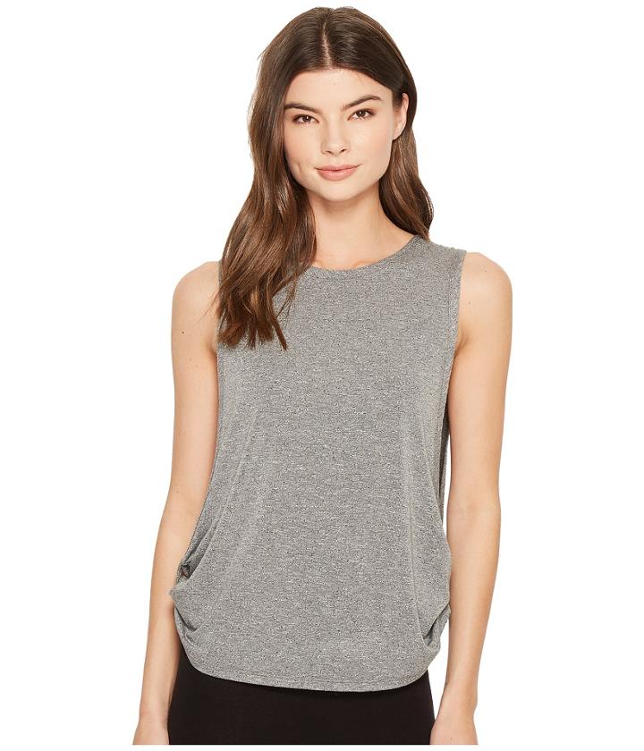 Splendid Studio Convertible Tank Solid Jersey (black Marled) Women's Sleeveless