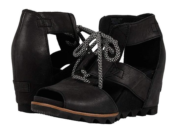 Sorel Joanie Lace (black/sea Salt) Women's Boots