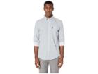 Ben Sherman Long Sleeve Multi Geo Print Shirt (light Grey) Men's Long Sleeve Button Up