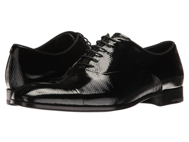 Giorgio Armani Cap Toe Oxford (black) Men's Lace Up Casual Shoes