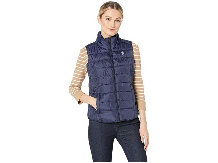 U.s. Polo Assn. Basic Vest (evening Blue) Women's Vest