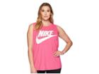 Nike Plus Size Essential Tank Top Muscle Hbr Extended (watermelon/watermelon/white) Women's Sleeveless