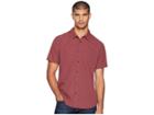 Quiksilver Waterman Short Sleeve Woven Tech Shirt 2 (tawny Port Heather) Men's Clothing