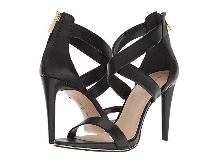 Kenneth Cole New York Brooke Cross Sandal (black Leather) Women's Shoes