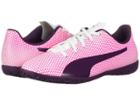Puma Kids Spirit It Soccer (little Kid/big Kid) (puma White/shadow Purple/knockout Pink) Girls Shoes