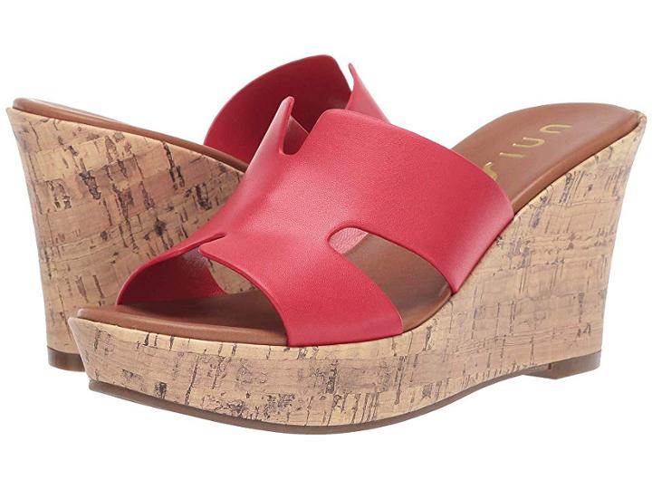 Unisa Suhza (red) Women's Wedge Shoes