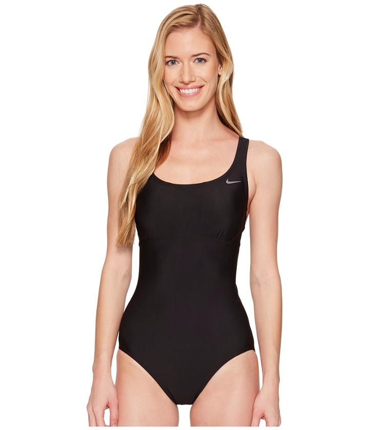 Nike Epic Racerback Spliced One-piece (black) Women's Swimsuits One Piece