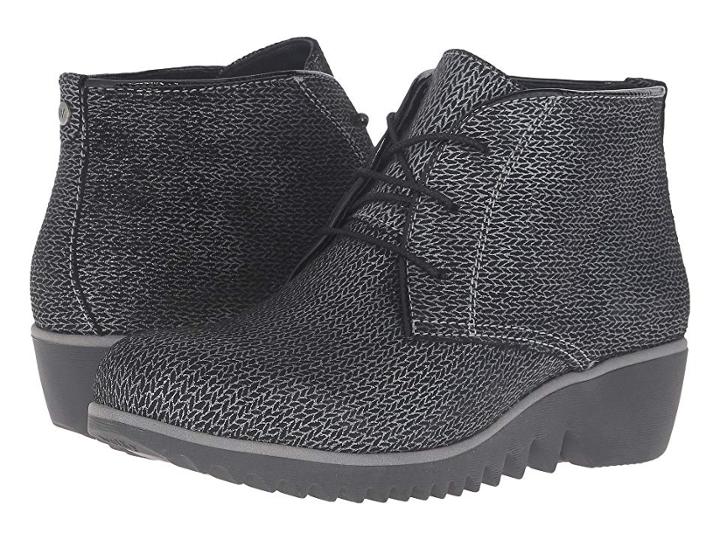 Wolky Dusky Winter (black Malibu Suede) Women's Lace-up Boots