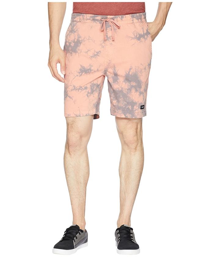 Huf Tie-dye Shorts (coral Haze) Men's Shorts