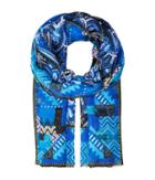 Etro Dark Paisley Blend Scarf (blue) Scarves