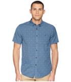 Billabong All Day Jacquard Short Sleeve Shirt (deep Blue) Men's Short Sleeve Button Up