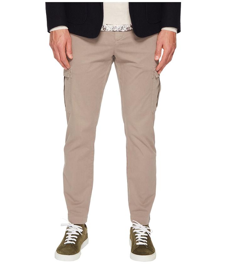 Eleventy Stretch Cotton Cargo Pants (tan) Men's Casual Pants