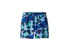 Kenzo Kids Tiger Print Swim Shorts (big Kids) (navy) Boy's Swimwear