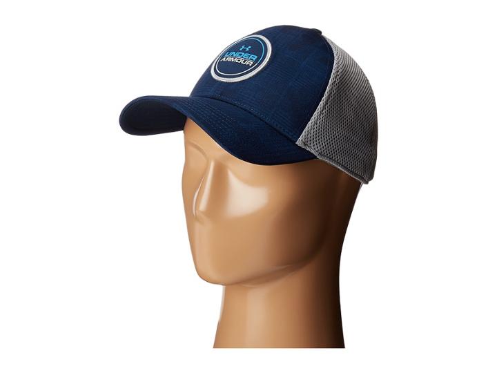 Under Armour Ua Eagle Cap 2.0 (academy/overcast Gray/mako Blue) Caps
