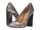 Calvin Klein Junie (gold Foiled Snake Print Leather) Women's Shoes